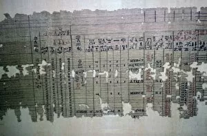 Accounts Gallery: Egyptian monthly accounts from the archive of a temple