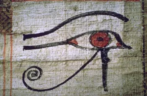 Vision Prints: Detail of an Egyptian papyrus showing the eye of Horus
