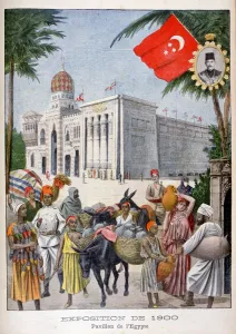 Luxembourg Prints: The Egyptian pavilion at the Universal Exhibition of 1900, Paris, 1900