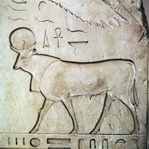 Louvre Prints: Egyptian relief of the bull-god Apis