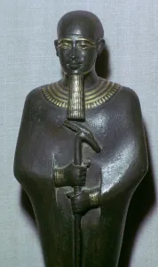 Shaven Head Prints: Egyptian statuette of Ptah