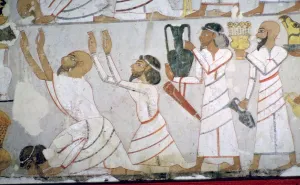 Tribute Prints: Egyptian wall-painting showing the presentation of tribute by Semitic envoys