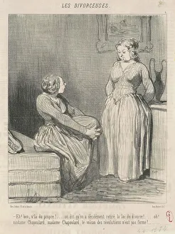 Divorce Prints: Eh! Ben, v'la du propre!... on dit... 19th century. Creator: Honore Daumier