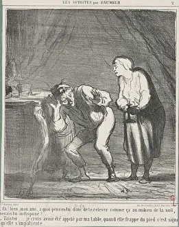 Hearing Prints: Eh! Bien... mon ami, a quoi penses-tu?... 19th century. Creator: Honore Daumier