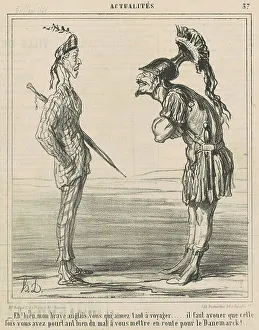Tourist Prints: Eh bien! Mon brave anglais... 19th century. Creator: Honore Daumier