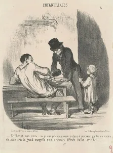 Eh! hen et mon verre... si je n'ai pas mon verre... 19th century. Creator: Honore Daumier