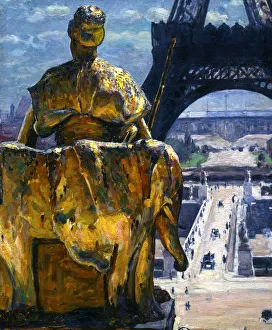 The Eiffel Tower, 1900. Artist: Louis Welden Hawkins
