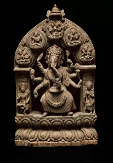 Arms Collection: Eight-Armed Dancing God Ganesha, 17th / 18th century. Creator: Unknown