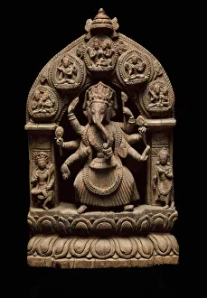 Arms Collection: Eight-Armed Dancing God Ganesha, 17th / 18th century. Creator: Unknown