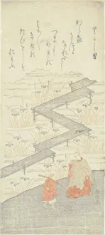 Connected Prints: Eight-Platform Bridge (Yatsuhashi), from the Tale of Ise (Ise Monogatari), c