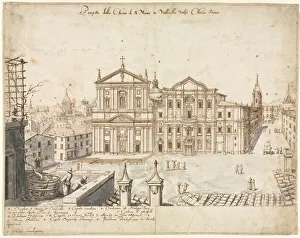 Eighteen Views of Rome: The Church of Santa Maria in Vallicella, 1665. Creator: Lievin Cruyl