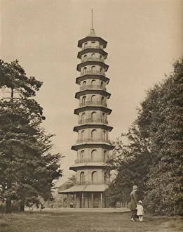 Chambers Gallery: Eighteenth Century Version of a Pagoda in Kew Gardens, c1935. Creator: Unknown
