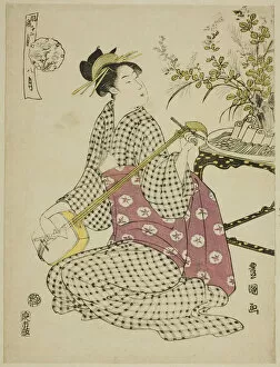 Flower Arrangement Gallery: The Eighth Month (Hachi gatsu), from the series 'Fashionable Twelve Months (Furyu)