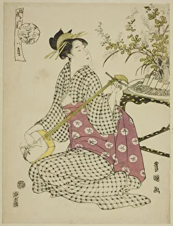 Ikebana Prints: The Eighth Month (Hachi gatsu), from the series Fashionable Twelve Months (Furyu)