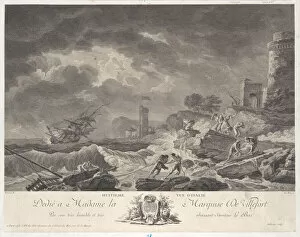 Storm Cloud Collection: Eighth View of Italy, ca. 1770. Creator: Isidore-Stanislas Helman