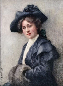 Images Dated 20th May 2006: Eileen, Daughter of Henry Marshall, 1913. Artist: N H Edmunds