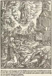 Miracles Prints: Ein Frau war lannge Zeit... c. 1503. Creator: Master of the Legend Scenes