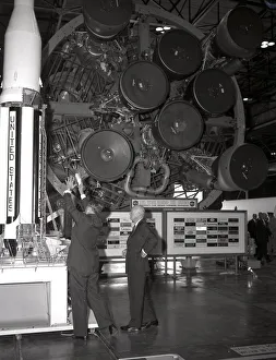 Boffin Prints: Eisenhower visits the George C. Marshall Space Flight Center, Alabama, USA. Creator: NASA