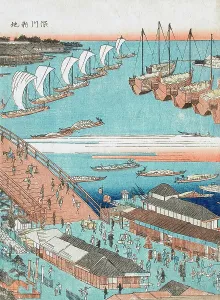 Sumida Prints: Eitai Bridge and the Reclaimed Land at Fukagawa (image 2 of 3)