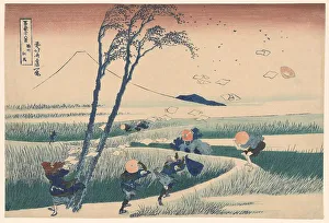 Ejiri in Suruga Province (Sunshu Ejiri), from Thirty-six Views of Mount Fuji... c1830/33. Creator: Hokusai. Ejiri in Suruga Province (Sunshu Ejiri), from Thirty-six Views of Mount Fuji... c1830/33. Creator: Hokusai