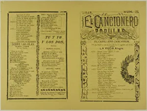 Relief Print Prints: El cancionero popular, hoja num