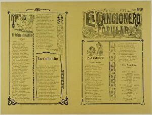Bull Fighting Collection: El cancionero popular, num. 13 (The Popular Songbook, no. 13), n.d. Creator: Unknown