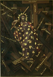 Inquisition Collection: El Cristo de las Cruces, Early 18th cen.. Artist: Moyen, Francisco (1720-1761)