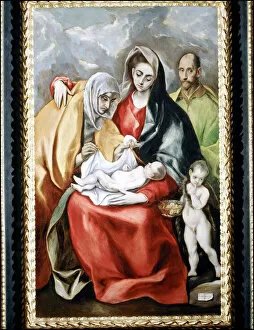 Pintura Collection: El Greco. Virgen Maria. Jesucristo. San Jose