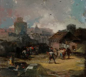 El Juego de Barras (The Game of Bars), about 1860. Creator: Eugenio Lucas Velazquez