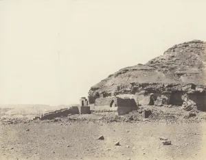 Felix Teynard Prints: El-Kab (elethya), Vue Generale de l Hemi-Speos, 1851-52