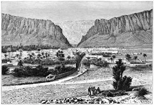 Images Dated 19th January 2008: The El-Kantara Gorge, Tunisia, 1895.Artist: Armand Kohl
