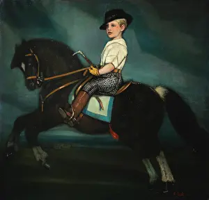 Costumbrismo Prints: El nino de Caballo, Alfonso Cabeza de Vaca y Leighton