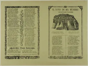 Spanish Text Prints: El novio de mil mujeres les da dinero y placeres (The Boyfriend of a Thousand Women)