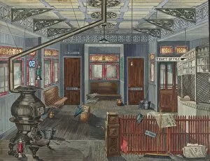 Flue Collection: El Station Interior, 1935 / 1942. Creator: Perkins Harnly