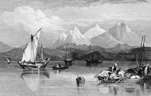 Roberts Emma Prints: El Wuish, - Red Sea, 1834. Creator: Clarkson Stanfield