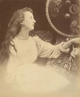 Baron Tennyson Gallery: Elaine the Lily - Maid of Astolat, 1874. Creator: Julia Margaret Cameron