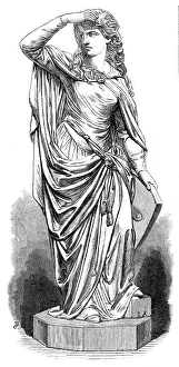 Elaine, by T. S. Westmacott, in the exhibition of the Royal Academy, 1868. Creator: Unknown