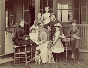 Tennis Racquet Prints: Elberon, New Jersey, Mrs. Watson B. Thompson, John Sloan Jr. Mrs. John Sloane, Mr