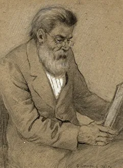 Smirnov Boris Vasilievich Prints: Elderly Doctor at a Resettlement Point in Irkutsk