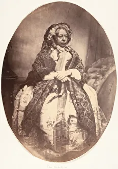 [Elderly Lady Sitting], 1854-56. Creator: Louis-Pierre-Theophile Dubois de Nehaut