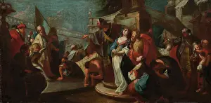 Controversy Prints: The Elders Accusing Susanna of Adultery, after 1761. Creator: Vinzenz Fischer attributed