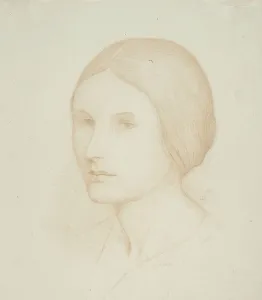 Centre Parting Prints: Eleanor, 1922. Creator: Bolton Coit Brown