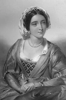 John William Collection: Eleanor of Castile (1244-1290), queen consort of King Edward I, 1851. Artist: WH Egleton