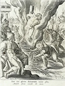 Passe Crispijn I De Prints: Eleazer killed by Antiochus, 1591. Creator: Crispijn de Passe I