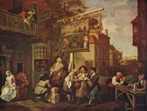 Canvassing Gallery: The Election: Canvassing for Votes, 1754-1755, (c1915). Artist: William Hogarth