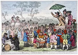 Radical Gallery: Election fair, Copenhagen Fields, London, 1795. Artist: James Gillray