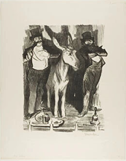 Arms Folded Gallery: To the Electors, May 1898. Creator: Theophile Alexandre Steinlen