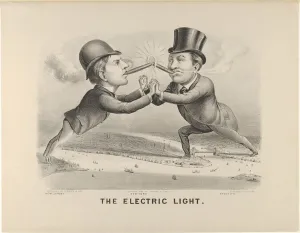 Edison Prints: The Electric Light, 1880. 1880. Creators: Nathaniel Currier, James Merritt Ives