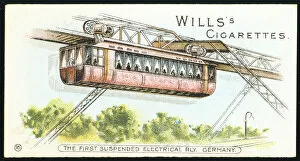 North Rhine Westphalia Gallery: Electric overhead monorail at Barmen-Elberfeld (now Wuppertal), Germany, 1901