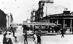 Crown Colony Prints: Electric tram, c1900s. Creator: Unknown